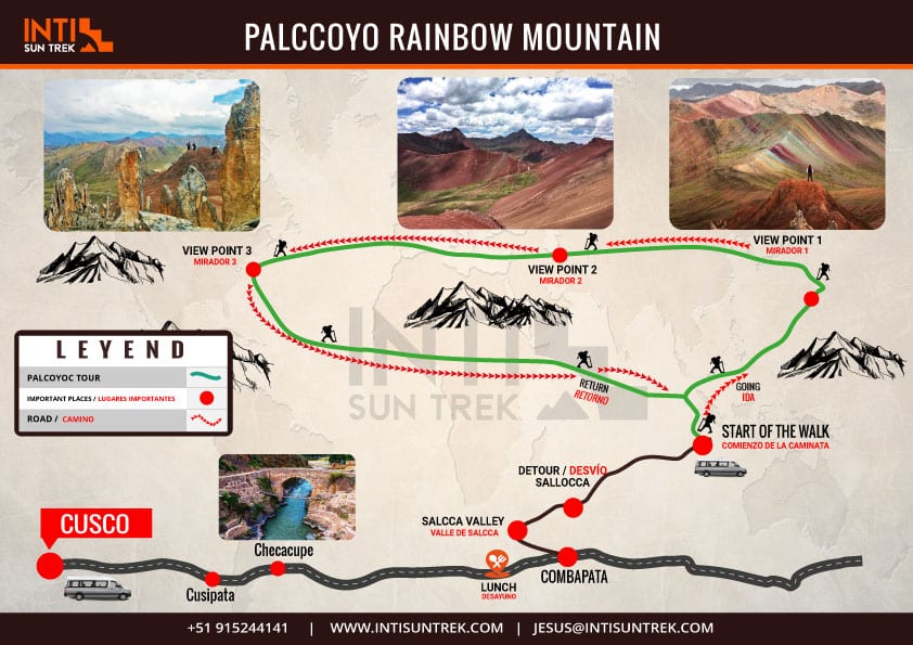 map palcoyo rainbow mountain